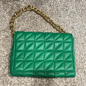 Zara Green Handbag